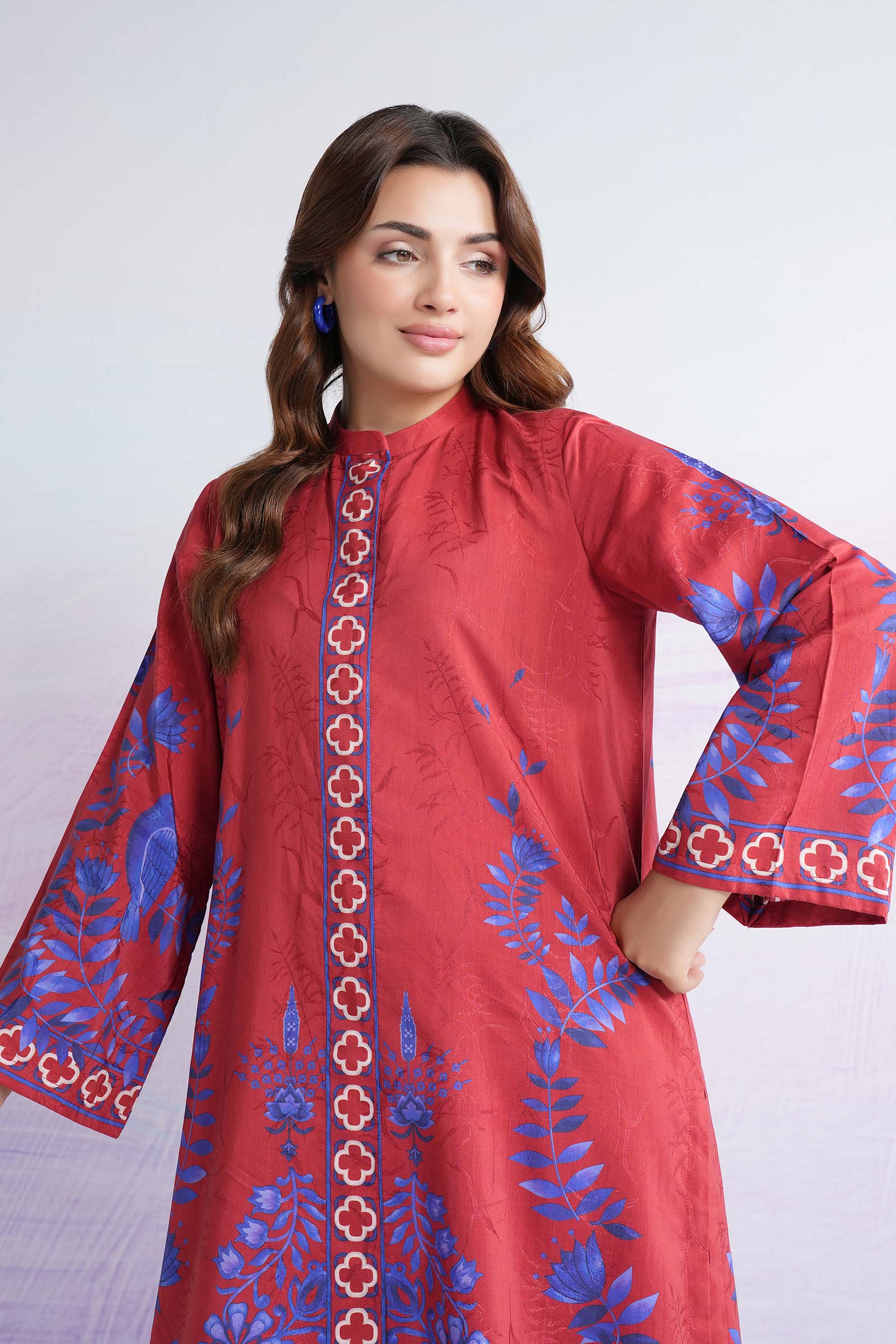 2 Pc Printed Filament Viscose Suit - Image 3