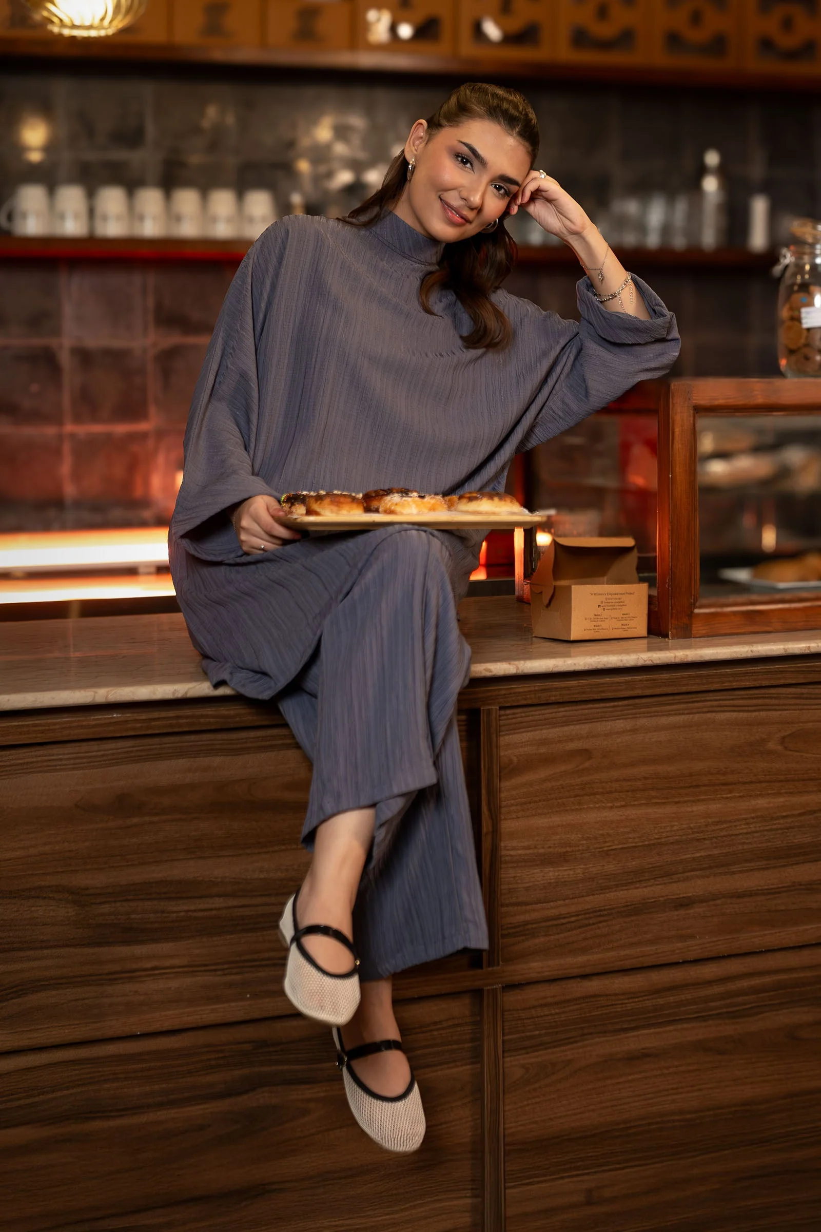 2 Pc Dyed Poly Wrinkle Suit - Image 3