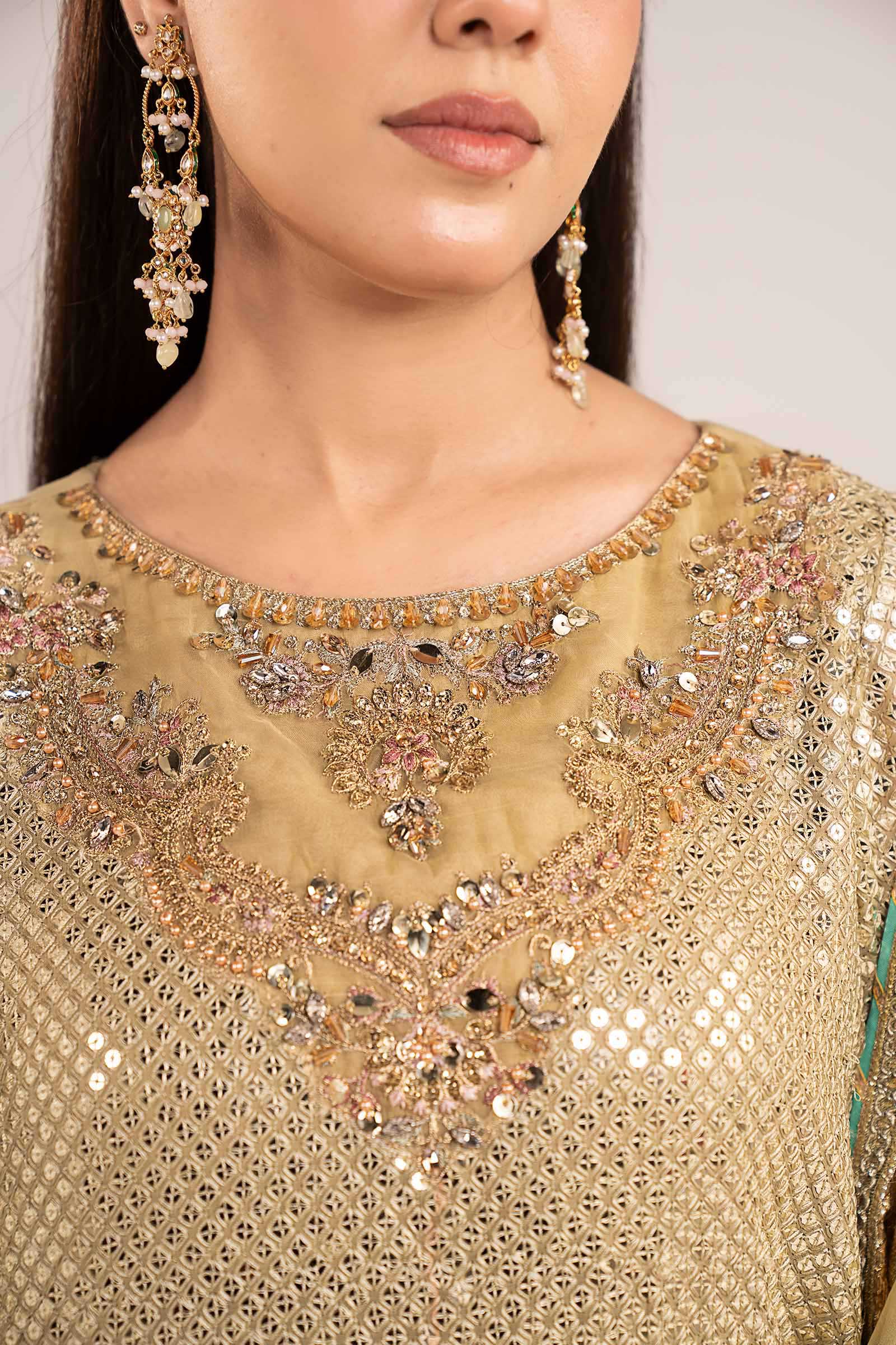 3 Piece Embroidered Chiffon Suit - Image 3